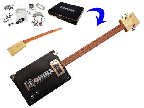 electric parts for 3 string cigar box guitar kit|cigar box guitar kit complete.